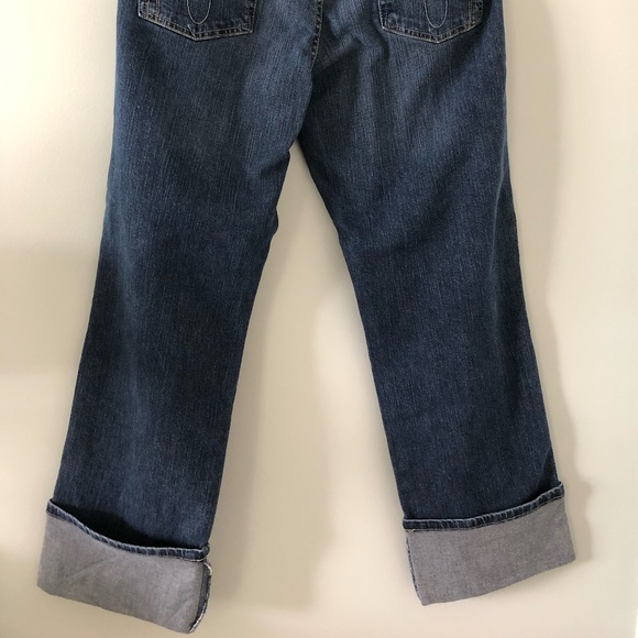 Calvin Klein Lean Fit Dark Wash Cuffed Jeans Size 12 - Picture 5 of 9